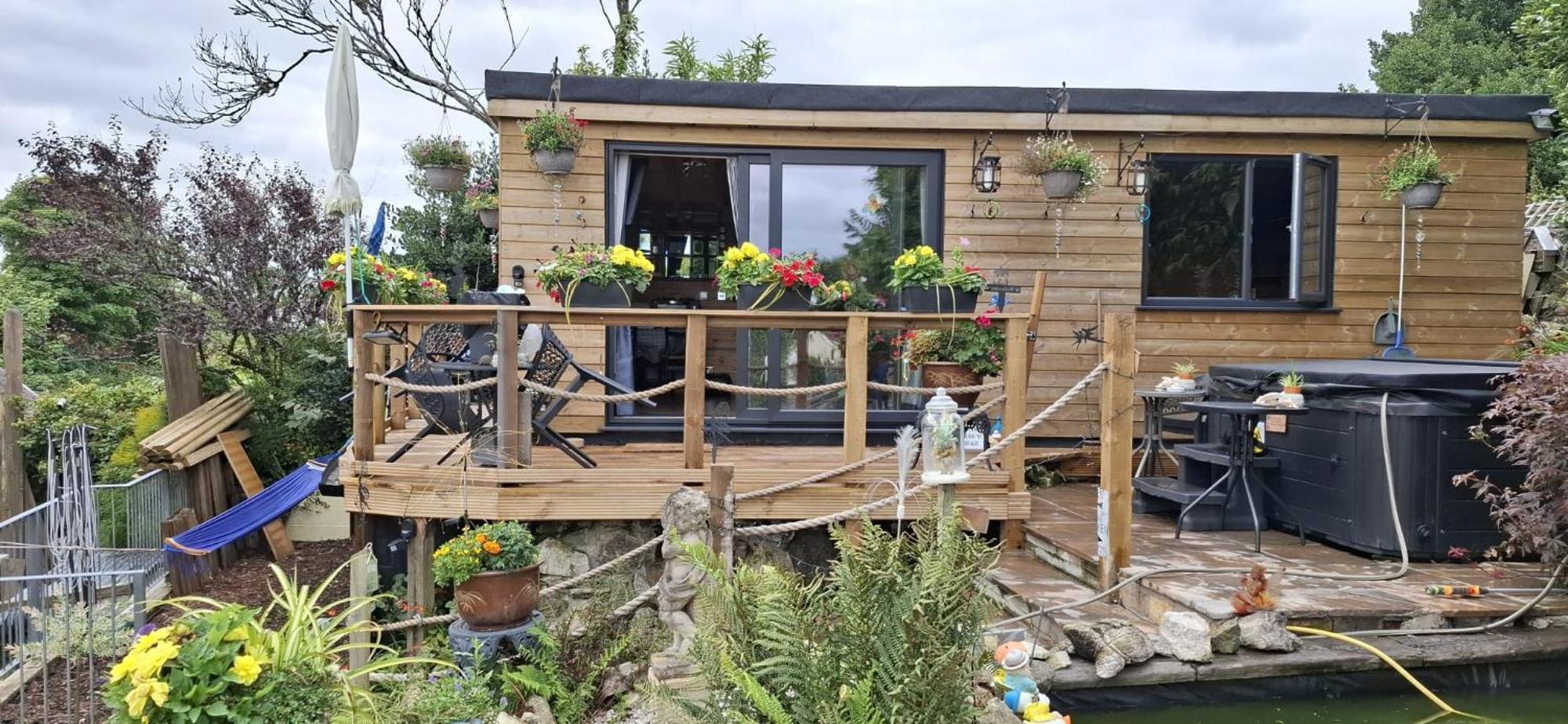 Cosy Cornish Cabin 圣奥斯特尔 外观 照片