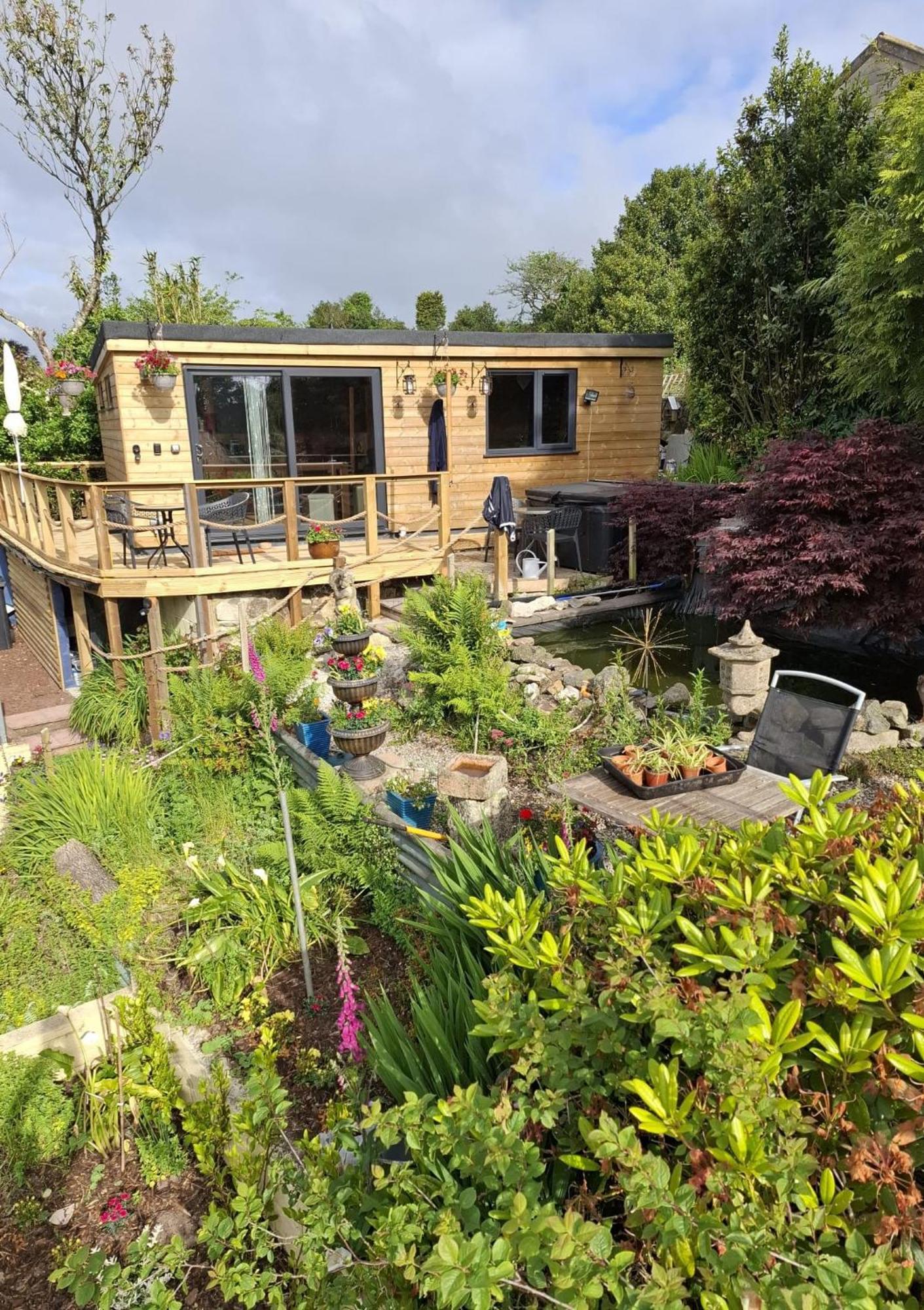 Cosy Cornish Cabin 圣奥斯特尔 外观 照片